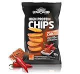 Layenberger High Protein Chips - viel Eiweiß, wenig Zucker, nicht frittiert, Single Pack (1x 75 g) - Hot & Sweet Chili