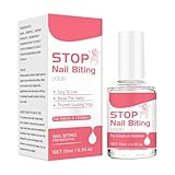 15ml Stop Nägelkauen Nagellack, Daumenlutschen Stop Nails Polish, Natürlich, Anti Nagelkauen, Gegen Fingernägel Beißen, No Bite Nagellack Für Erwachsene Und Kinder, Schnelle Und Einfache Anwendung