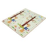Spielteppiche für Kinder,Lernspaß Spielmatte Für Kinderzimmer & Kindergarten | Zweiseitiger Interaktiver Teppich für Spielzeit Kindergarten Innen- und Außenbereich Picknick Krabbelübungen Sinnesaktivi