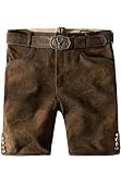 Stockerpoint Herren Fred Trachtenlederhose, Havanna gespeckt, 52