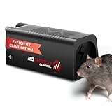Roshield Elektrische Ratten- & Mäusefallen - Professionelle Qualität & Hochleistungs-Schädlingsbekämpfungsfalle zur sofortigen Beseitigung - Groß, wiederverwendbar & einfach einzustellen