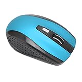 Kabellose Maus, Kabellose Maus für Laptop, Funkmaus, 2,4 GHz, 3 Stufen, DPI, Verstellbar, Breite Kompatibilität, Computerzubehör mit Mattierter Textur (Blue)