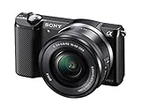 Sony Alpha 5000 Systemkamera (Full HD, 20 Megapixel, Exmor APS-C HD CMOS Sensor, 7,6 cm (3 Zoll) Schwenkdisplay) schwarz inkl. SEL-P1650 Objektiv