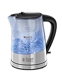 Russell Hobbs Wasserkocher [BRITA Wasserfilter MAXTRA+ Einsatz] Purity (1l + 0,5l Filtereinsatz, 2200W, LED Beleuchtung, inkl. Filterkartusche, Kalkfilter, Kartuschenwechselanzeige) Teekocher 22850-70