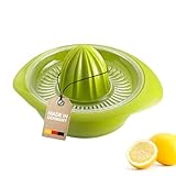 Westmark Zitronen-/Zitruspresse mit Behälter, Durchmesser: 18,7 cm, Fassungsvermögen: 350 ml, Kunststoff, Limetta, Apfelgrün, 3091227A