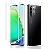 Carantee Schutzfolie für Panzerglas für Huawei P30 Pro Schutzglas, 2+2 Stück 9H Härte Kameraschutz für P30 Pro Displayschutz, Blasenfrei Fingerabdruck-ID Bruchsicher Displayschutzfolie