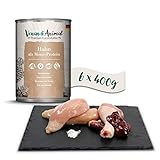 Venandi Animal - Premium Nassfutter für Katzen - Huhn als Monoprotein 6er Pack (6 x 400 g), getreidefrei, Monoprotein