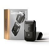 Der The Handyman™ von MANSCAPED™: Reise-Rasierapparat, Leichter akkubetriebener elektrischer Rasierer mit USB-C-Ladekabel für unterwegs, Abwaschbar, Langhaartrimmer und Folienscherkopf in einem