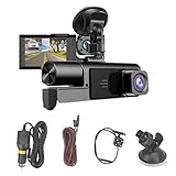 – Autokamera | 1080P Video-Recorder-System mit intelligentem Objektiv, Auto-Monitor, 3-K für Fahrt, Ausflug, Parken, LKW, Fahrt, Armaturenbrett