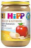 HiPP Bio Frucht & Getreide Apfel-Bananen-Müesli, 6er Pack (6 x 190g)