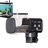 Aquarium Fischfutterautomat - Automatische Fütterungsanlage Für Fische,Wasserdichter Intelligenter Automatischer Futterautomat Für Schildkröten Teich Mit Gemüsefütterung Und Wiederaufladbar