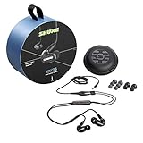 Shure AONIC 215 Wired Sound isolierende Ohrhörer, klarer Sound, Einzelfahrer, sichere In -Ear -Passform, abnehmbares Kabel, langlebige Qualität, kompatibel mit Apple & Android -Geräten - Schwarz