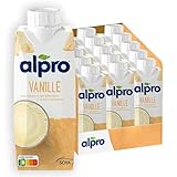 Alpro Sojadrink, Vanillegeschmack, Pflanzlicher Drink, Vegan, Laktosefrei, Glutenfrei, UHT, 15x250ml, 15er Pack