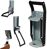 große Dosenpresse aus Metall, massiv und robust mit hoher Hebelwirkung Dank langem Griff - Wandmontage - Ideal für kleine und große Aluminium-Dosen ob Limos, Energydrink oder Bier bis 500ml