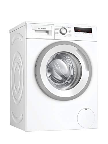 Bosch WAN28122 Serie 4 Waschmaschine, 7 kg, 1400 UpM, EcoSilence Drive leiser und effizienter Motor, NightWash extra leises Programm, SpeedPerfect schneller saubere Wäsche, Nachlegefunktion, Weiß