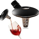 Oxytwister Weinbelüfter & Ausgießer, Universelles Wein Zubehör für Weinliebhaber, mit 2-in-1 Funktion, Wein Gadget zur Verbesserung von Geschmack und Aroma, Passt auf alle Flaschen