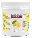 Vitamin C Pulver - Reine Ascorbinsäure - Apotheken Qualität 1 kg | 1 Dose mit 1.000g [Original-Pharno]