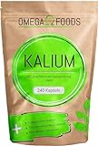 Kalium Hochdosiert - 240 Kalium Kapseln - Vegan - 682,2mg Kalium pro Tagesdosierung - Potassium Citrate - Frei von Zusatzstoffen
