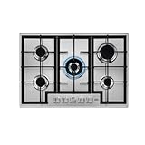 AEG HGB75400SM Slim Line Gaskochfeld, 75 cm, 5 Feuer, Edelstahl