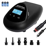 TONSIM 20PSI Kabellose SUP-Pumpe, Akku-Luftpumpe mit 15000mAh, Hochdruck-Zweistufige Inflation & Auto-Abschaltung, Kompakte Pumpe für Paddelbretter, Kajaks & Camping