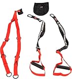 Pure 2 Improve Schlingentrainer für Zuhause - Sling Trainer Set mit Türanker und Tragetasche - Verstellbarer Gurt mit Karabinerhaken - Für Ganzkörpertraining und gezielte Muskelgruppen geeignet