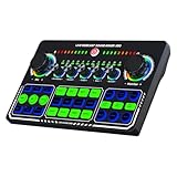 Begchy Live Soundkarte X50 Audio-Mixer, Aufnahme, Gesang, BT, OTG, digitale Übertragung, verlustfrei, für Podcasting, Spiele A