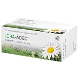 Lora ADGC - 100 Stück - Antiallergikum zur Behandlung von Allergiebeschwerden wie Heuschnupfen, Juckreiz und Hautrötungen - langanhaltend & gut verträglich - Bereits für Kinder ab 2 Jahren