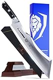 DALSTRONG Heavy Duty Butcher Breaking Knife - 14' Cleaver - Gladiator Series R - The 'Annihilator' - 7CR17MOV High Carbon Steel - G10 Handle - w/Stand & Sheath - NSF Certified