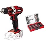 Einhell Akku-Bohrschrauber TE-CD 18/40 Li-Solo Power X-Change & Einhell M-CASE 42-tlg. Bit-Set (25-mm-Bits, 50-mm-Bits, Magnethalter, Steckschlüssel, Schnellwechselbithalter inkl. Aufbewahrungsbox)