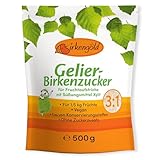 Birkengold Xylit Gelierzucker 3:1, 500g | Gelierzucker ohne Zucker Vegan | Kalorienarmer Zuckerersatz, Zahnfreundlich, Ohne Konservierungsstoffe | Geliermittel ohne Zucker
