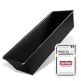Zenker Kastenform 30 cm PURE, Königskuchenform mit Antihaftbeschichtung, hochwertige Backform (Farbe: schwarz), Menge: 1 Stück
