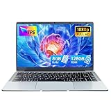 UDKED 14 Zoll Ultrabook Laptop, 8 GB RAM 128G SSD Windows 11 pro,1920 x 1080 Pixel,Celeron N4120(bis zu 2,6 GHz), Dual WLAN, 2xUSB 3.0,Quad Core Computer