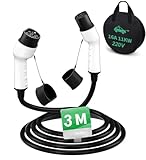Typ 2 Ladekabel EV Ladegerät 16A 11kW 3 Phase EV Charger mit IP54, IEC-62196-2 geeignet für Allen Typ-2-Modellen Kompatibel Elektroautos (3M 220V)