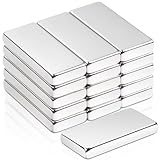 16 Stück Magnete Stark, 20x10x3mm Neodym Magnete Extra Stark, Magneten für Magnettafel, Super Stark Seltenerdmagnete, Magnet Rechteckig für Küchenschrank, Büro, Whiteboard Magnet Magnetplatten