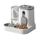 Automatischer Futterspender für Hunde, 2-in-1 Futterautomat, 27 x 22 x 27 cm, Futterdesign und Wasserspender, große Kapazität, Futternapf für Katzen, Kätzchen, kleine mittelgroße Hunde, Futterzubehör