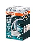 Osram XENARC Cool Blue Intense D1S, +150Prozent mehr Helligkeit, bis zu 6.200K, Xenon-Scheinwerferlampe, LED Look, Faltschachtel (1 Lampe), White, Carton folding Box