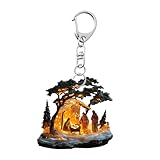 Weihnachtskrippen-Dekoration – Flache Acrylfigur, Schlüsselanhänger, religiöser Anhänger | Festlicher 2D-Schlüsselanhänger mit spirituellem Motiv, vielseitig einsetzbar, Weihnachtsdekoration für Auto