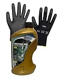 ILODA Schutzhandschuhe + 1x MPM 1Liter 5W-20 Premium Synthetic EB Motoröl, ACEA C5, API SN, Freigabe für Ford WSS-M2C948-B