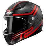 LS2 Helm Rapid II Circuit FF353 schwarz/rot Größe S | Helder Vizier | Sale | Ratsche | Kunststoff | geeignet für