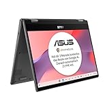 ASUS Chromebook Flip CM1 Laptop | 14' Ful-HD 16:9 IPS Touch Display | MediaTek Kompanio 510 | 8 GB RAM | 128 GB eMMC | ARM G52 MC2 | ChromeOS | QWERTZ Tastatur | Gravity Grey