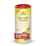 Neudorff AmeisenStopp – Anwendungsfertiges Ameisenstreumittel vertreibt Ameisen schnell aus Laufwegen und Nestern rund ums Haus, insektizidfrei, 200 g, Weiß