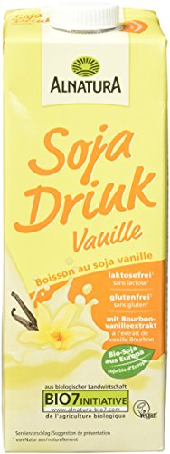 Alnatura Bio Sojadrink Vanille, glutenfrei, laktosefrei, vegan, 8er Pack (8 x 1 kg)