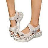 pxjsdwe trekkingsandalen damen, Sandalen Damen Trekking Bequeme Orthopädische Sandaletten Sport Outdoor Wandersandalen Sommer Leichte Rutschfeste Trekkingsandalen Breite Füße Plateau Sommerschuhe 40