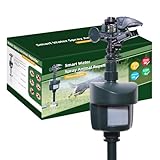 Aqualin Bewegungsaktivierter Sprinkler für Katzen mit Tag- und Nachterkennung, Wasserstrahl, Tierabwehr, Schädlingsbekämpfung, Bewegungsaktivierter Wassersprinkler für Garten