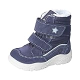 RICOSTA Mädchen Lauflernschuhe HILDIE,Kinder Boots,WMS:Mittel,lose Einlage,Sympatex,Winterboots,outdoor-Kinderschuhe,nautic/marine (170),25 EU