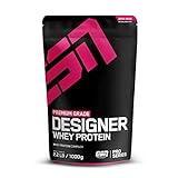 ESN, Designer Whey Protein Pulver, Chocolate, 1 kg, Bis zu 23 g Protein pro Portion, Ideal zum Muskelaufbau und -erhalt, geprüfte Qualität - made in Germany