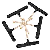 Homoyoyo 5 Stück Teiliges Langlebige Schuhsenkel Spanner aus Robustem T Förmige Schnürsenkel mit Ergonomischem Griff für Rollschuhe und Turnschuhe Verschleißfest und Einfach zu
