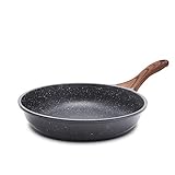 SENSARTE 28cm/11-Zoll Antihaft-Bratpfanne Skillet, Schweizer Granit-Beschichtung Omelette-Pfanne, gesunde Stein Kochgeschirr Chef's Pan, Induktion kompatibel, PFOA frei ...