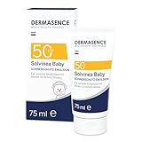 DERMASENCE Solvinea Baby LSF 50, 75 ml - hoher Sonnenschutz für die empfindliche Kinderhaut oder sehr trockene und zu Neurodermitis neigende Haut - Gesicht und Körper - mit Vitamine E - parfümfrei