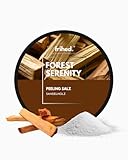 frihed.® Saunasalz Forest Serenity - Hochwertiges Peelingsalz mit Sandelholz Duft - Ideal nach Sauna, Dusche & Dampfbad - 200g